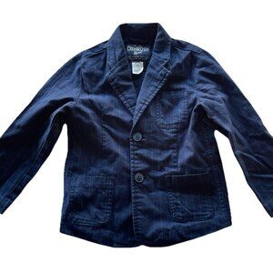 Vintage Oshkosh Suspender Top Button Suite and Pants Blue Overalls Boys Sz 2